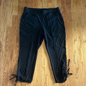 WHBM stretch black Cargo Jogger Pants